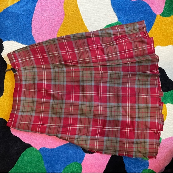 Vintage plaid skirt / kilt - Picture 3 of 4